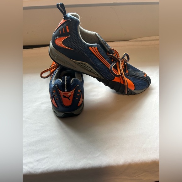 Puma Men's Dynamic Blue and Vibrant Orange Sneakers - Picture 3 of 6